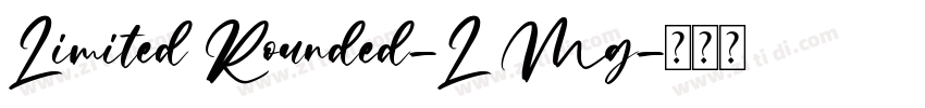 Limited Rounded-L Mg字体转换